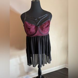 NWT Torrid Strappy Underwire Babydoll